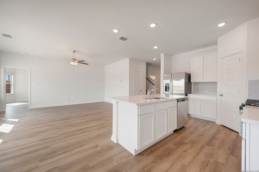Furnished interior view inside a new home in Hickory Ridge Estates, Elmendorf (Image 7).