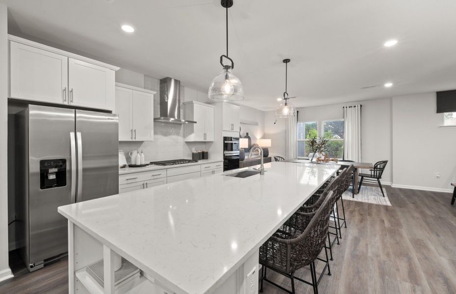 Stunning Kitchen with Extra Large Island