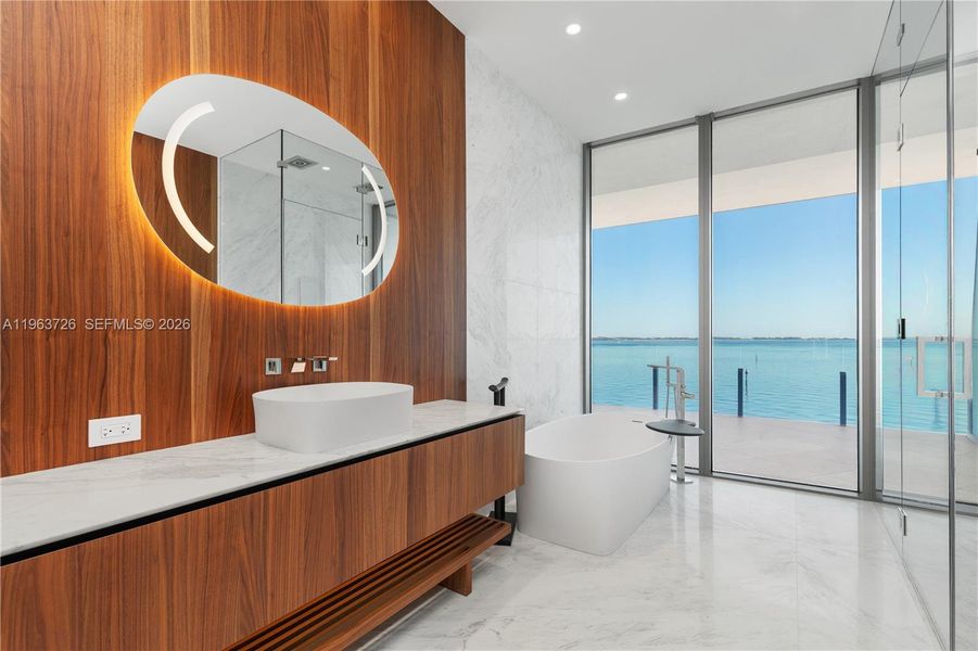 Furnished interior view inside a new home in , Miami (Image 3).