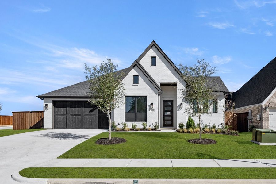 Front exterior of a new home in BridgeWater - Phase 1, Midlothian, TX, highlighting curb appeal (Image 2).