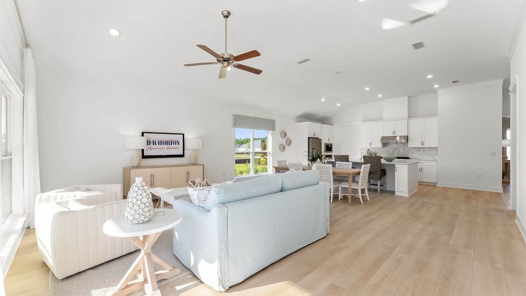 Furnished interior view inside a new home in Breakfast Point East Phase II, Panama City Beach (Image 12). Furnished interior view inside a new home in Breakfast Point East Phase II, Panama City Beach (Image 12).