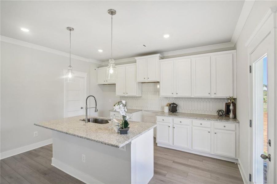 Furnished interior view inside a new home in Ponderosa Farms Estates, Gainesville (Image 6).