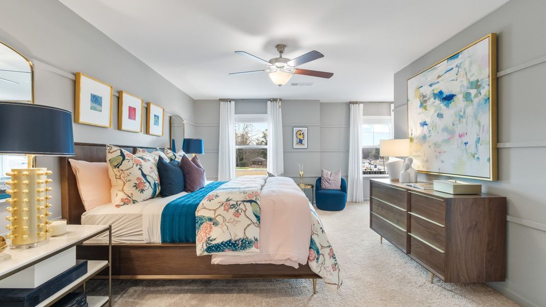 Representative furnished interior of a home built from the Austin - Alternate by DRB Homes in Diamante, Stockbridge (Image 28). Representative furnished interior of a home built from the Austin - Alternate by DRB Homes in Diamante, Stockbridge (Image 28).