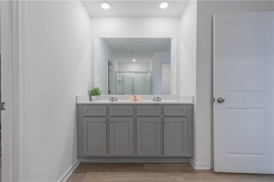 Furnished interior view inside a new home in Creekside at Farmers Crossing, Ball Ground (Image 17).