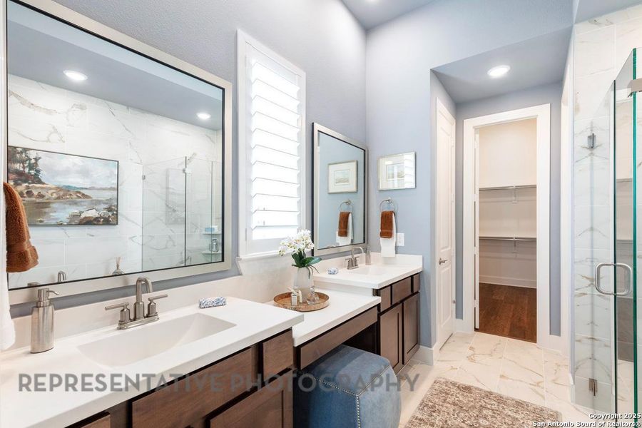 Furnished interior view inside a new home in Alsatian Oaks: 50ft. lots, Castroville (Image 25).