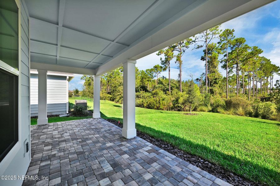 Exterior details and patio area of a home in Del Webb Nocatee, Ponte Vedra (Image 23).