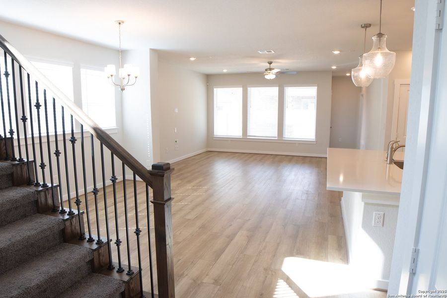 Spacious, unfurnished interior of a new home in Ladera - High Point 45', San Antonio (Image 12). Spacious, unfurnished interior of a new home in Ladera - High Point 45', San Antonio (Image 12).