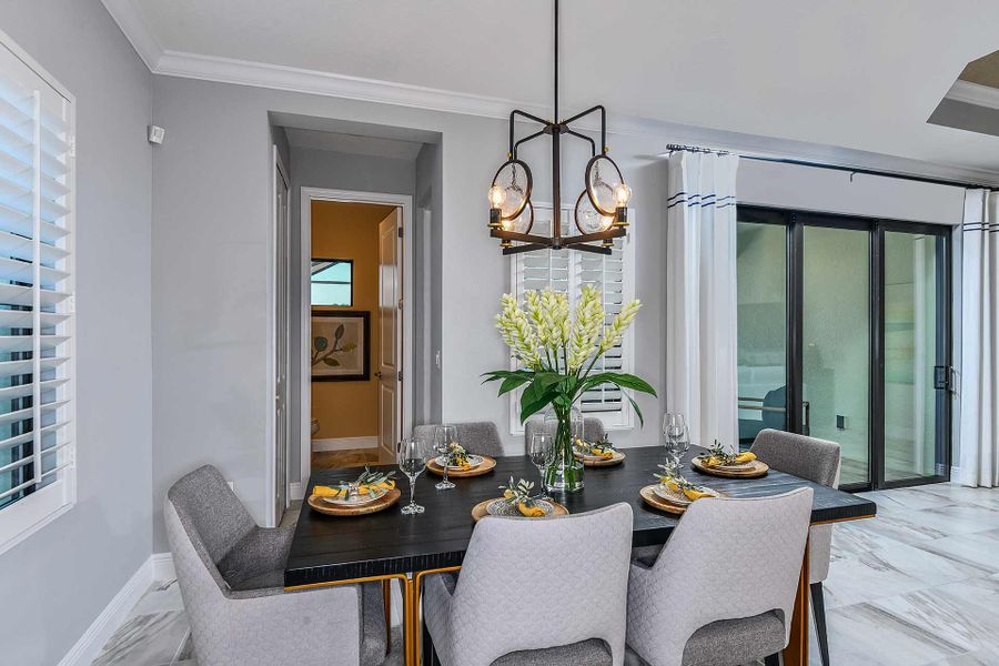 Representative furnished interior of a home built from the White Star by Neal Communities in Vicenza, Venice (Image 13).