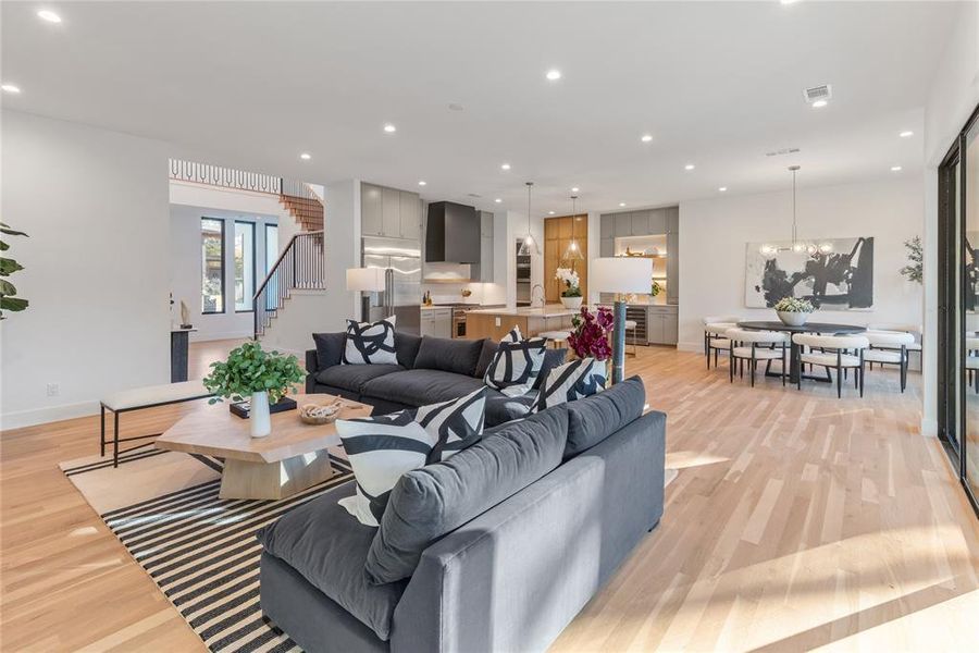 Furnished interior view inside a new home in , Dallas (Image 36).