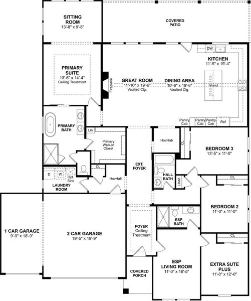 The Belfast floor plan by K. Hovnanian Homes. 1st Floor shown. *Prices, plans, dimensions, features, specifications, materials, and availability of homes or communities are subject to change without notice or obligation.