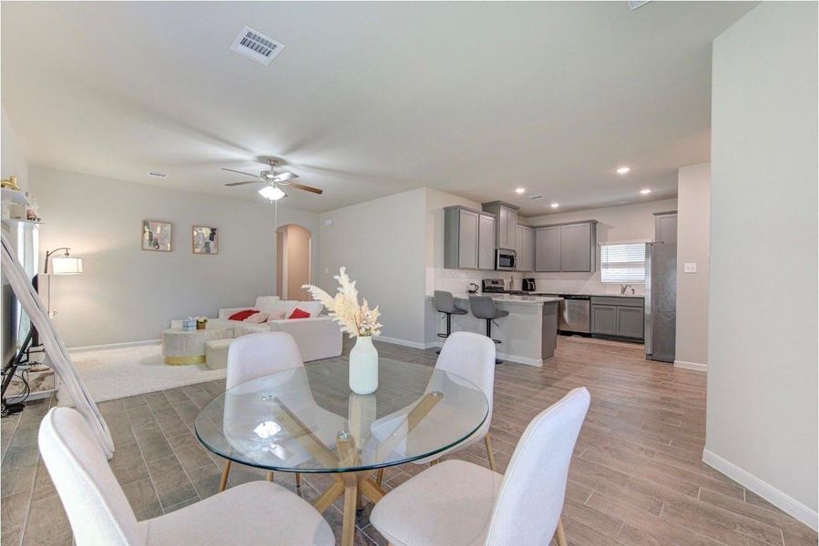 Furnished interior view inside a new home in Rosehill Meadow, Tomball (Image 27).