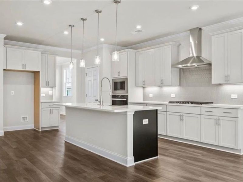 Furnished interior view inside a new home in Wehunt Meadows, Hoschton (Image 7).
