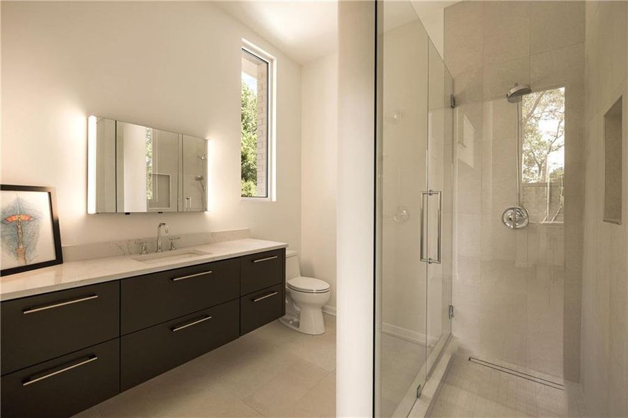 Furnished interior view inside a new home in , Atlanta (Image 70).