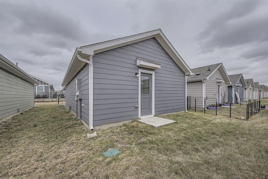 Rear view of property