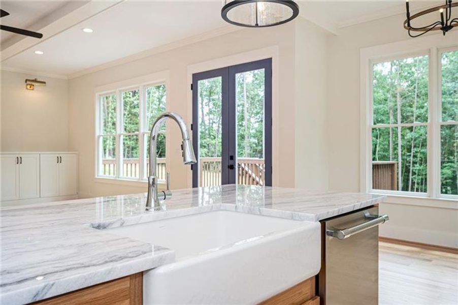 Close-up of interior finishes inside a home in , Monroe (Image 24).
