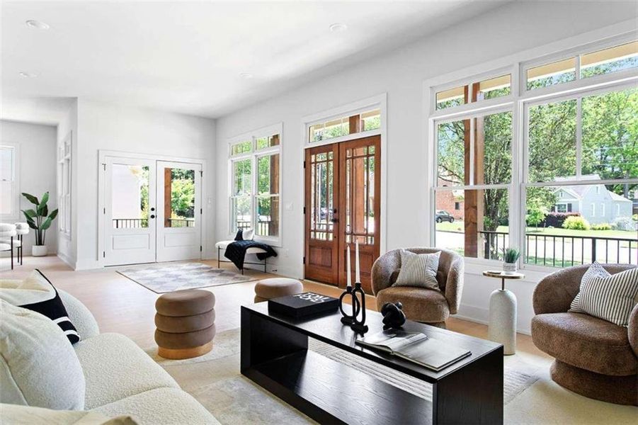 Furnished interior view inside a new home in , Atlanta (Image 3).