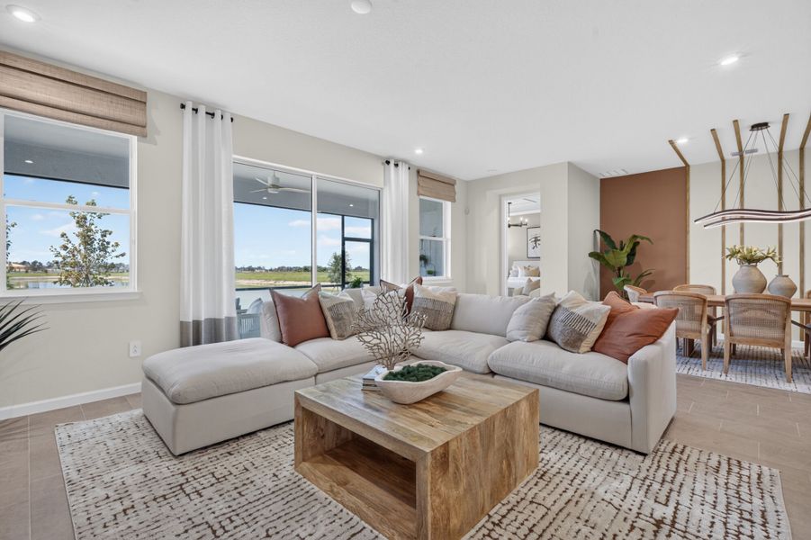 Representative furnished interior of a home built from the Glades by Mattamy Homes in Pasadena Ridge Master, Dade City (Image 7).