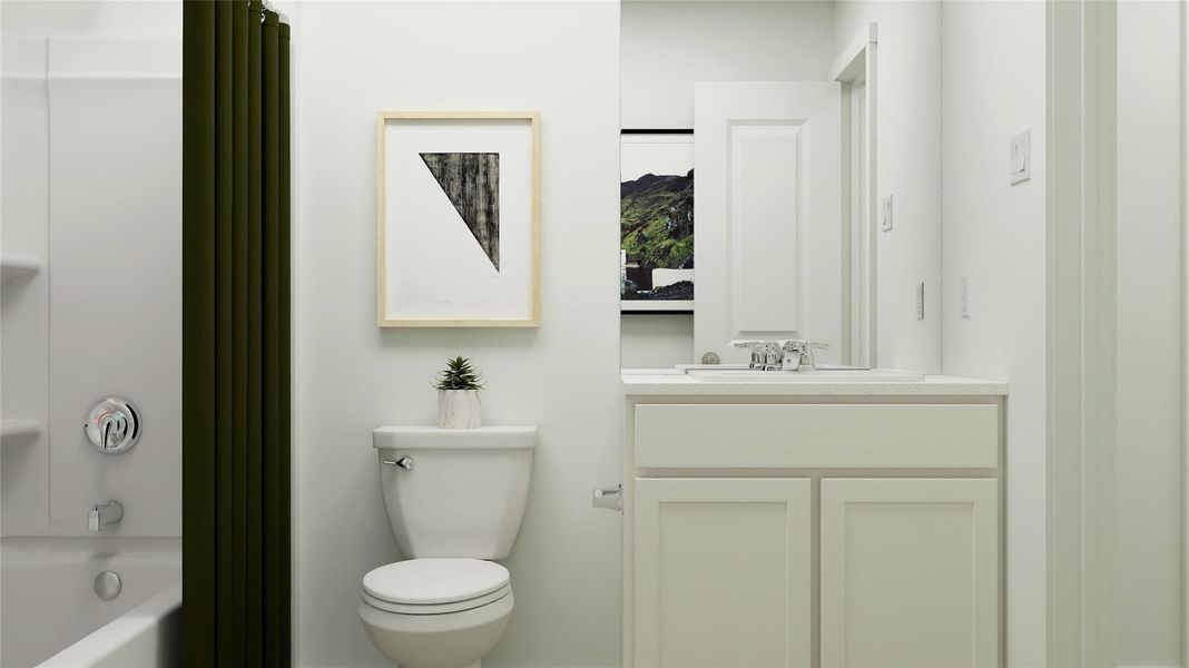 Furnished interior view inside a new home in Synova, Crosby (Image 21).