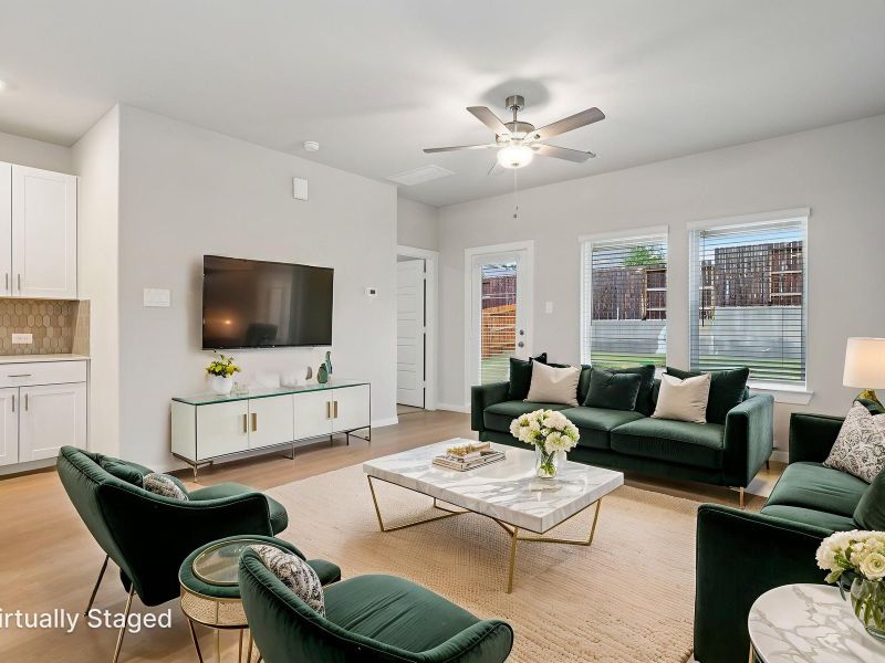 Furnished interior view inside a new home in Riviera Pines - Traditional Series, Huffman (Image 11).
