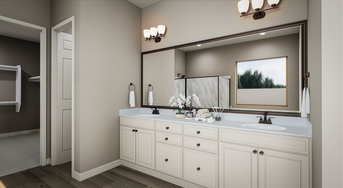 Representative furnished interior of a home built from the Iris Plan 60-1 by Tri Pointe Homes in Whispering Hills, Laveen (Image 9).