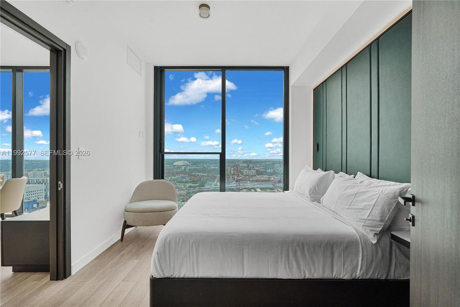 Furnished interior view inside a new home in , Miami (Image 11).