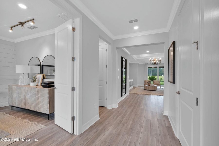 Furnished interior view inside a new home in Wingate Landing, Jacksonville (Image 6). Furnished interior view inside a new home in Wingate Landing, Jacksonville (Image 6).