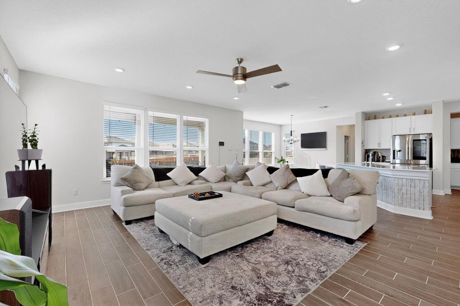 Furnished interior view inside a new home in Salerno - Hallmark Collection, Round Rock (Image 5).