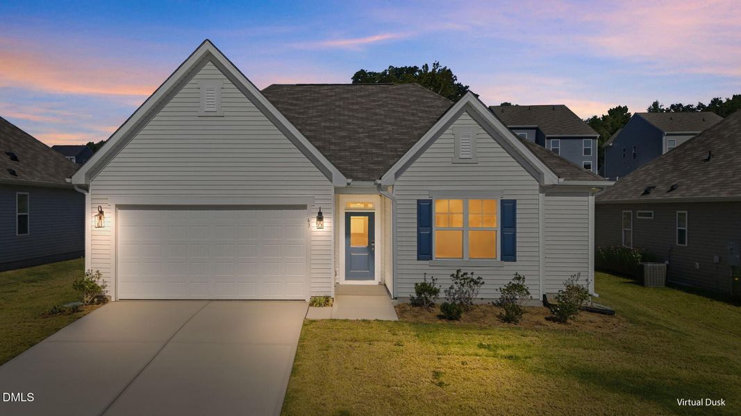 Front exterior of a new home in 78 North, Sanford, NC, highlighting curb appeal (Image 25).
