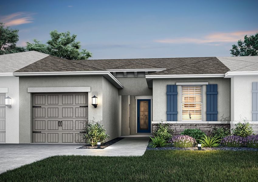 Dusk rendering of the Patricio plan Dusk rendering of the Patricio plan