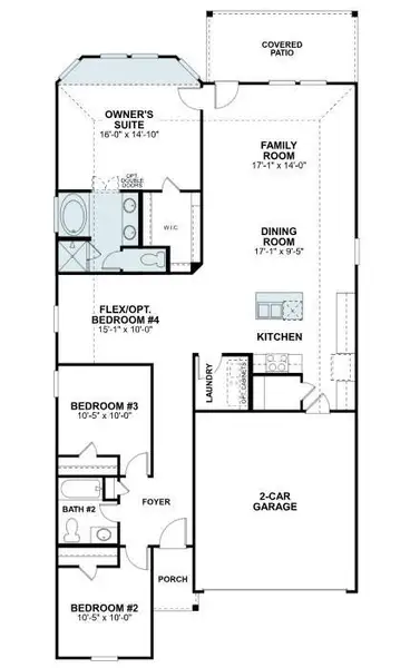 2D floor plan layout of this home in Miller's Pond, Rosenberg, TX (Image 4). 2D floor plan layout of this home in Miller's Pond, Rosenberg, TX (Image 4).