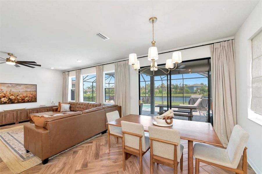 Furnished interior view inside a new home in , Parrish (Image 38).
