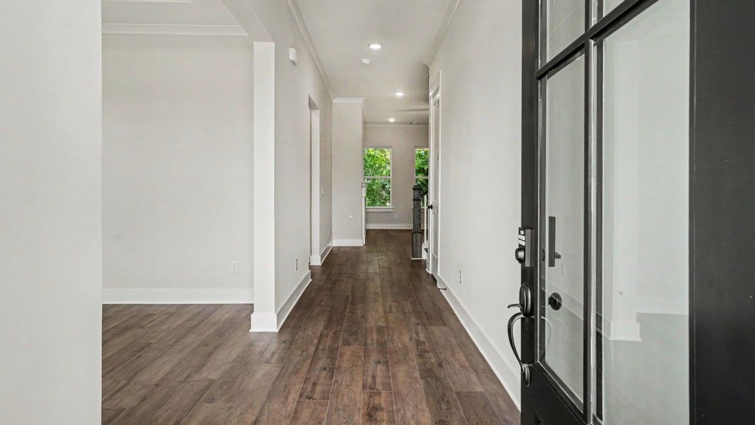 Front interior entry with access to main living areas Front interior entry with access to main living areas