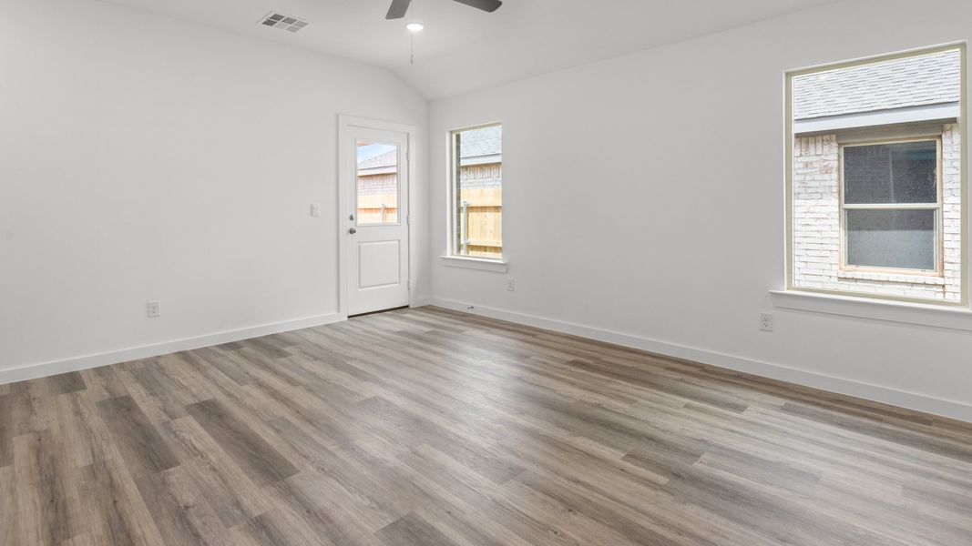 Representative unfurnished interior of a home built from the The Abbot by D.R. Horton in Overlook West, Wolfforth (Image 12). Representative unfurnished interior of a home built from the The Abbot by D.R. Horton in Overlook West, Wolfforth (Image 12).