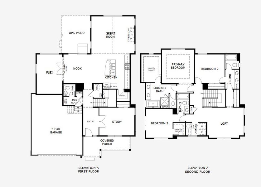 2D floor plan layout for the Gunnison by Landsea Homes in Cherry Meadows, Brighton, CO (Image 3). 2D floor plan layout for the Gunnison by Landsea Homes in Cherry Meadows, Brighton, CO (Image 3).