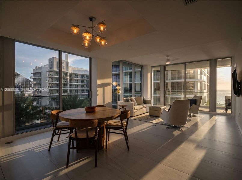 Furnished interior view inside a new home in , Fort Lauderdale (Image 33).