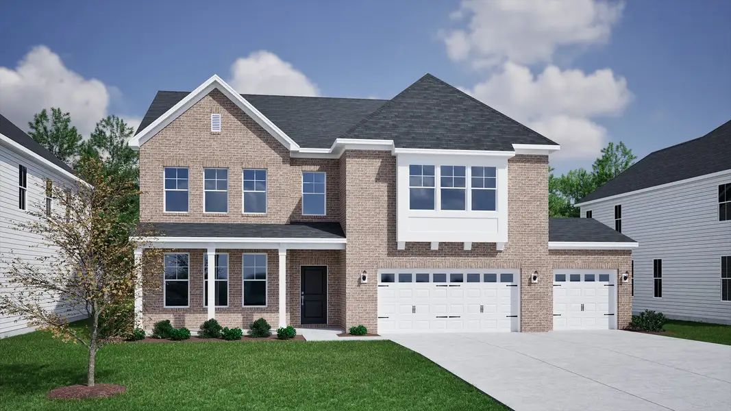 Representative exterior photo of a completed home built from the Webster II - Vanguard Collection by Mungo Homes in Scotts Hill Village, Wilmington, NC (Image 24).