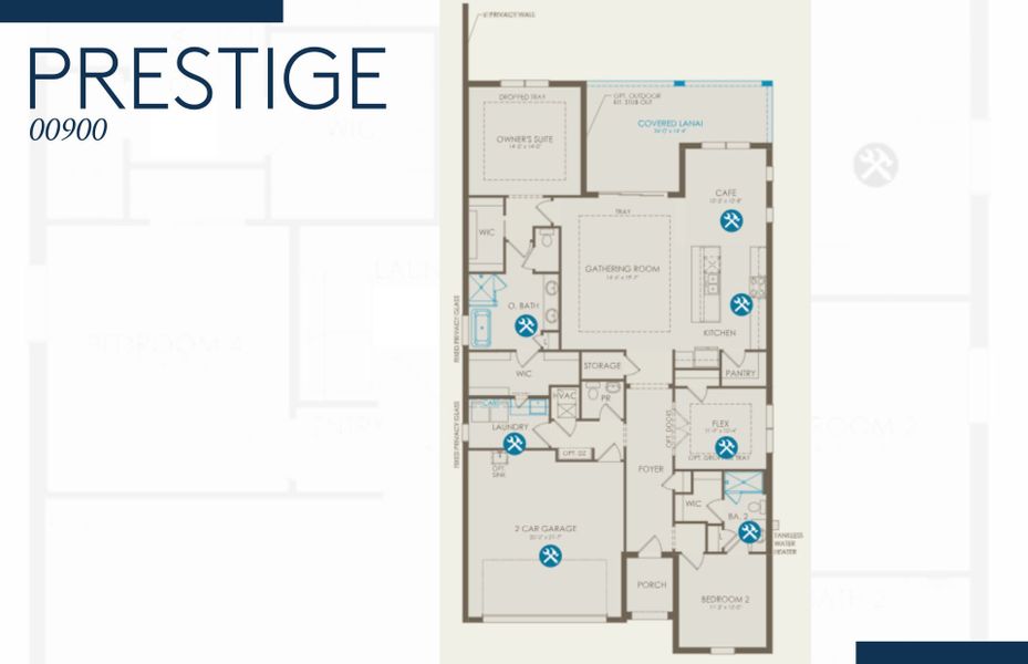 2D floor plan layout of this home in Greyhawk Landing, Lake Worth, FL (Image 5).
