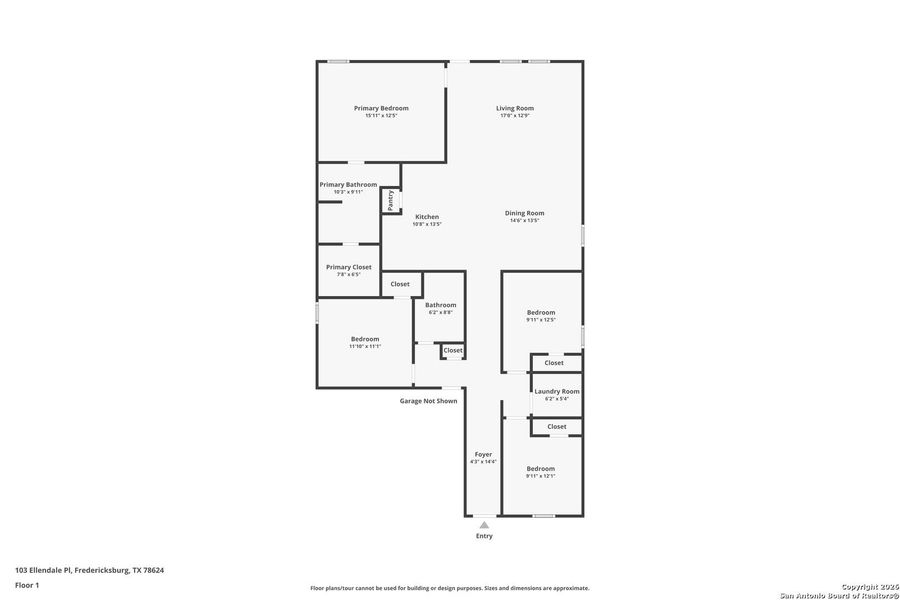 2D floor plan layout of this home in Friendship Oaks, Fredericksburg, TX (Image 3). 2D floor plan layout of this home in Friendship Oaks, Fredericksburg, TX (Image 3).