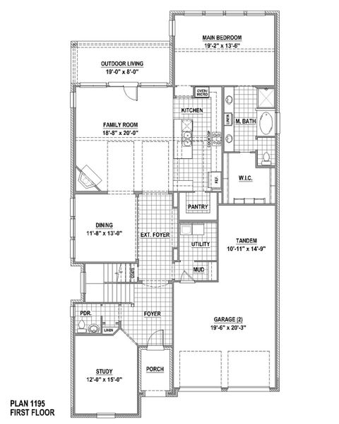 Plan 1195 1st Floor