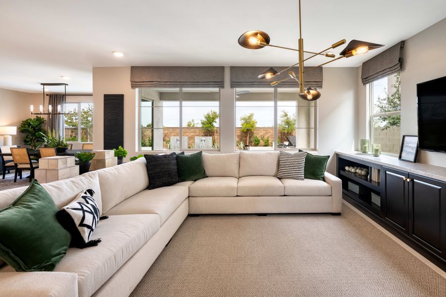 Representative furnished interior of a home built from the Laurel Plan 4002 by Tri Pointe Homes in Waterston Central, Gilbert (Image 9).