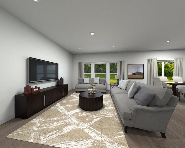 Furnished interior view inside a new home in Crosswinds - Classic Series, Haines City (Image 3).