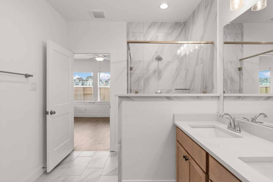 Furnished interior view inside a new home in Meridiana, Manvel (Image 5).