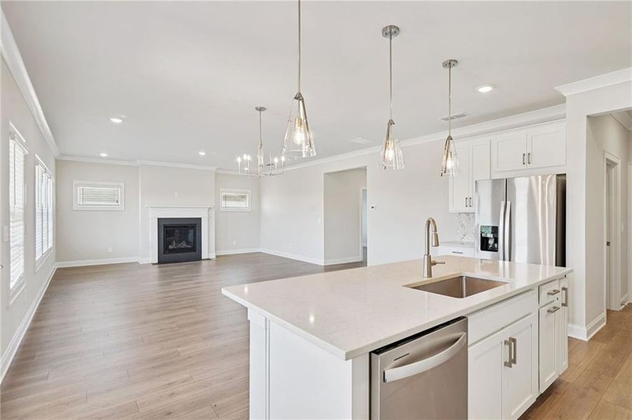 Furnished interior view inside a new home in River Pointe, Monroe (Image 8).