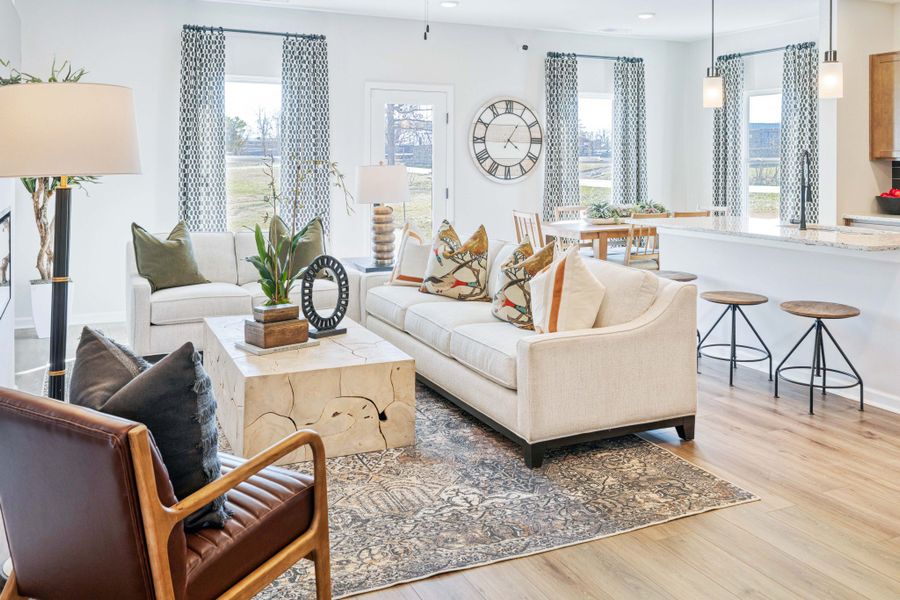 Furnished interior view inside a new home in Wilson Meadows, Clarksville (Image 4).