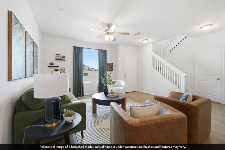 Furnished interior view inside a new home in Municipal Drive Townhomes, Leander (Image 6).