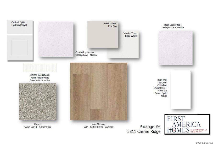 Sample of building materials used in homes in Timber Creek, San Antonio (Image 24).