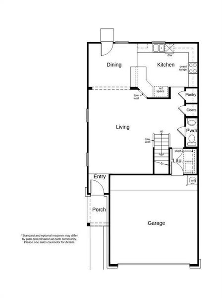 This floor plan features 3 bedrooms, 2 full baths, 1 half bath and over 1,600 square feet of living space.