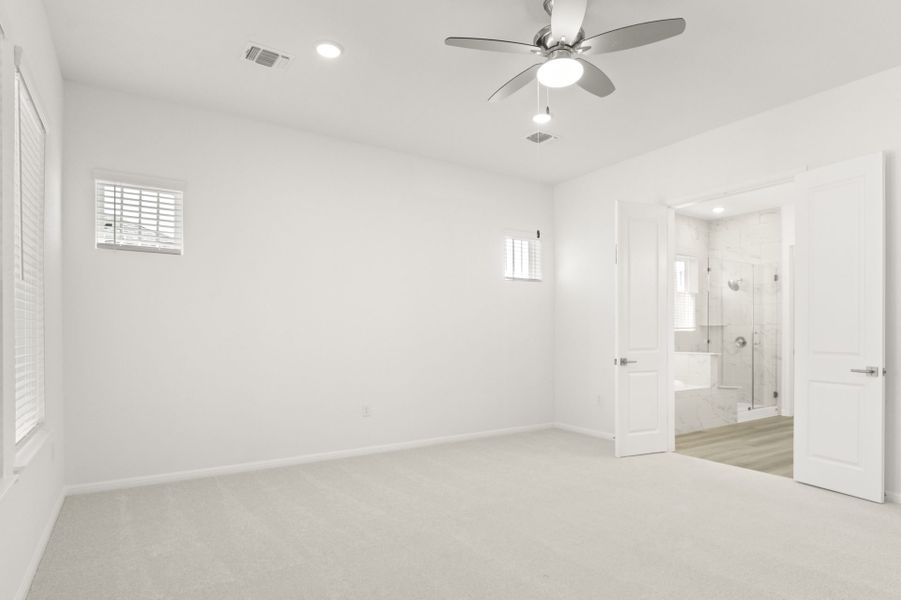 Spacious, unfurnished interior of a new home in Easton Park, Austin (Image 48).