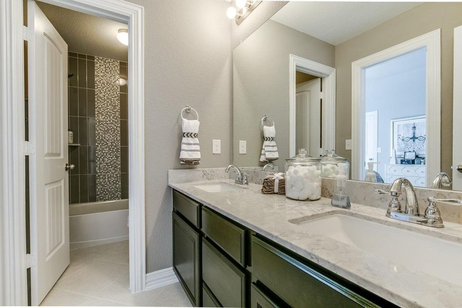 Furnished interior view inside a new home in Marvida, Cypress (Image 27).