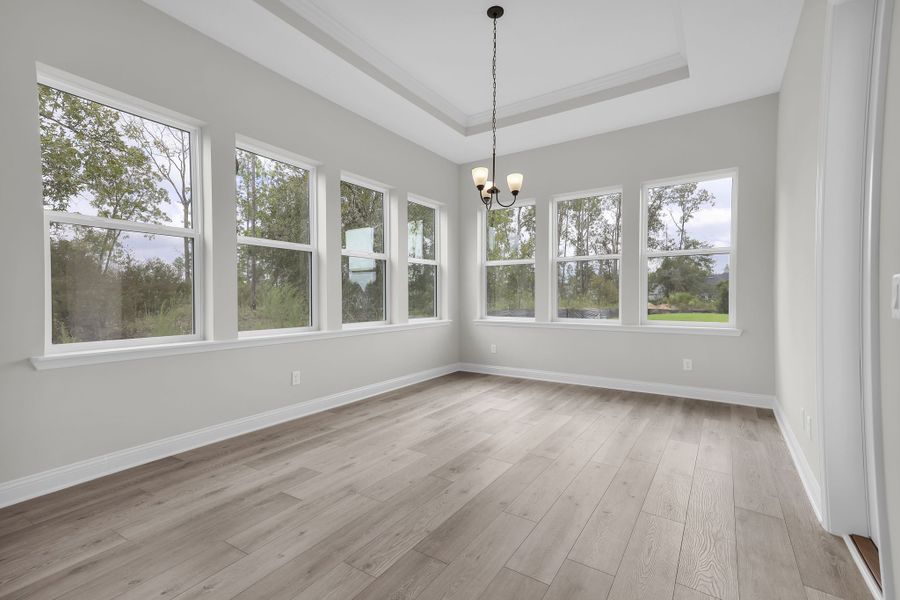 Representative unfurnished interior of a home built from the Avondale by Riverside Homes in Hidden Creek at SilverLeaf 80' Series, St. Augustine (Image 27).